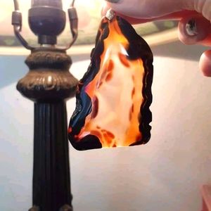 Agate slab pendant